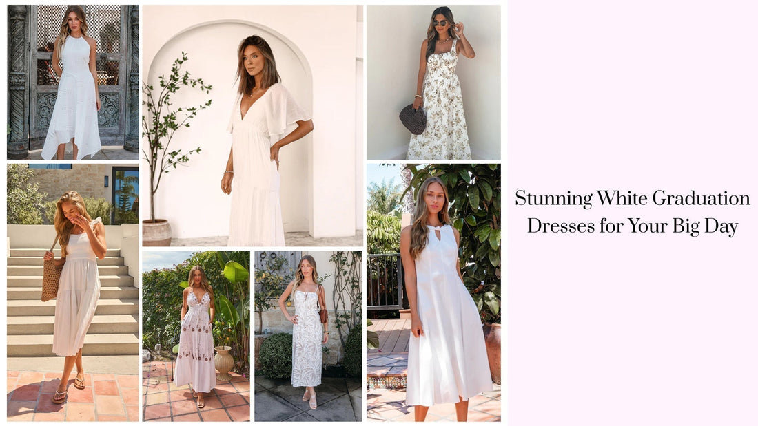 Stunning White Graduation Dresses for Your Big Day