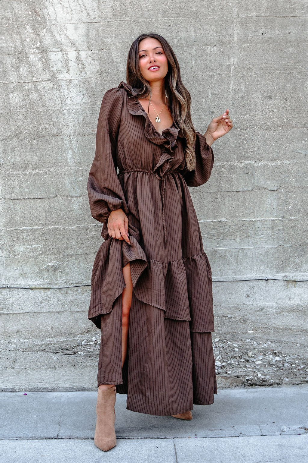 Ruched Sleeve Blazer