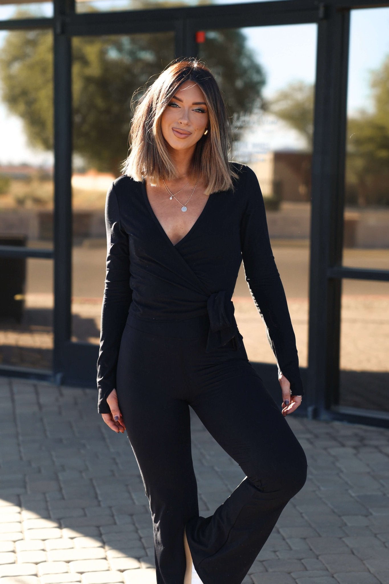 Ruched Sleeve Blazer