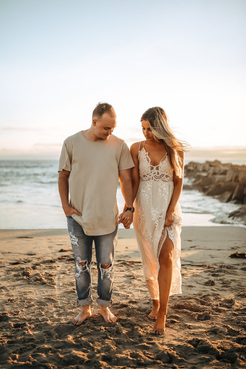 Paradise Island Scalloped Vanilla Lace Maxi Dress - Magnolia Boutique