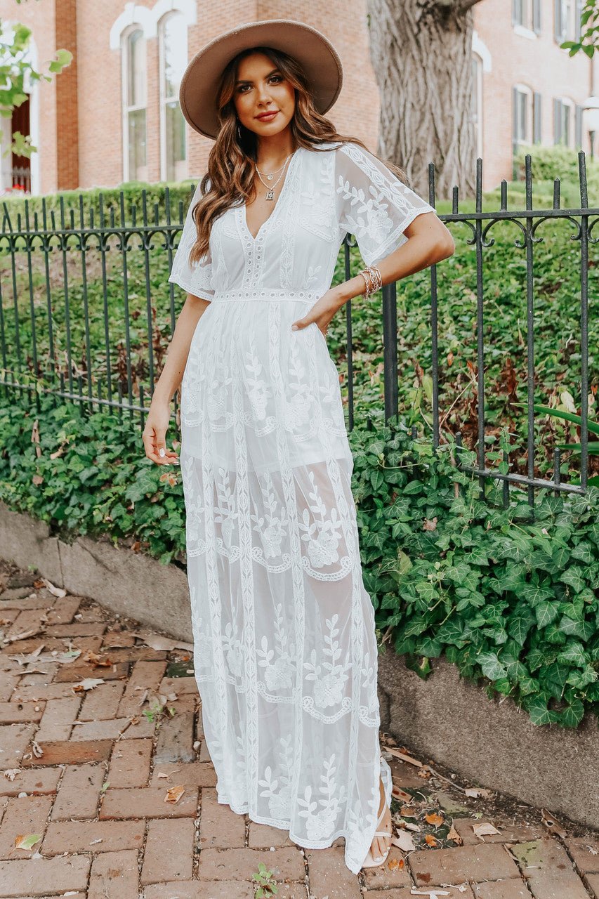 White Romper Maxi